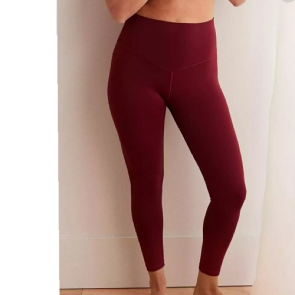 Aerie Maroon Leggings 7/8